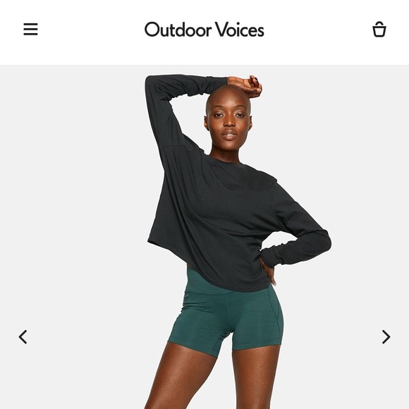 Outdoor Voices Tops - Outdoor Voices cotton long sleeve t-shirt
